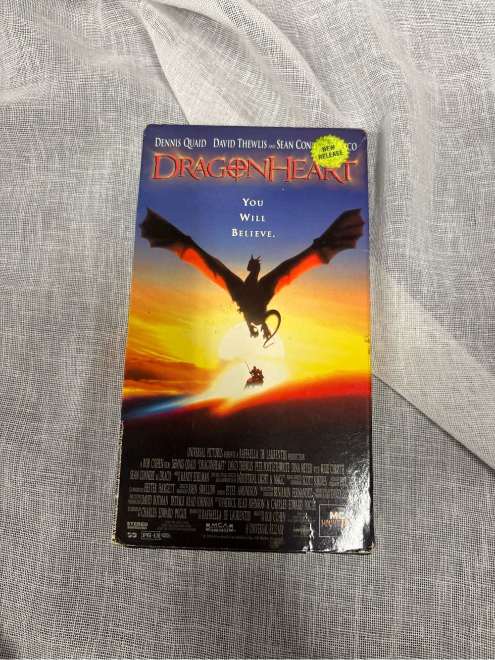 Dragonheart VHS Fantasy Adventure Sean Connery